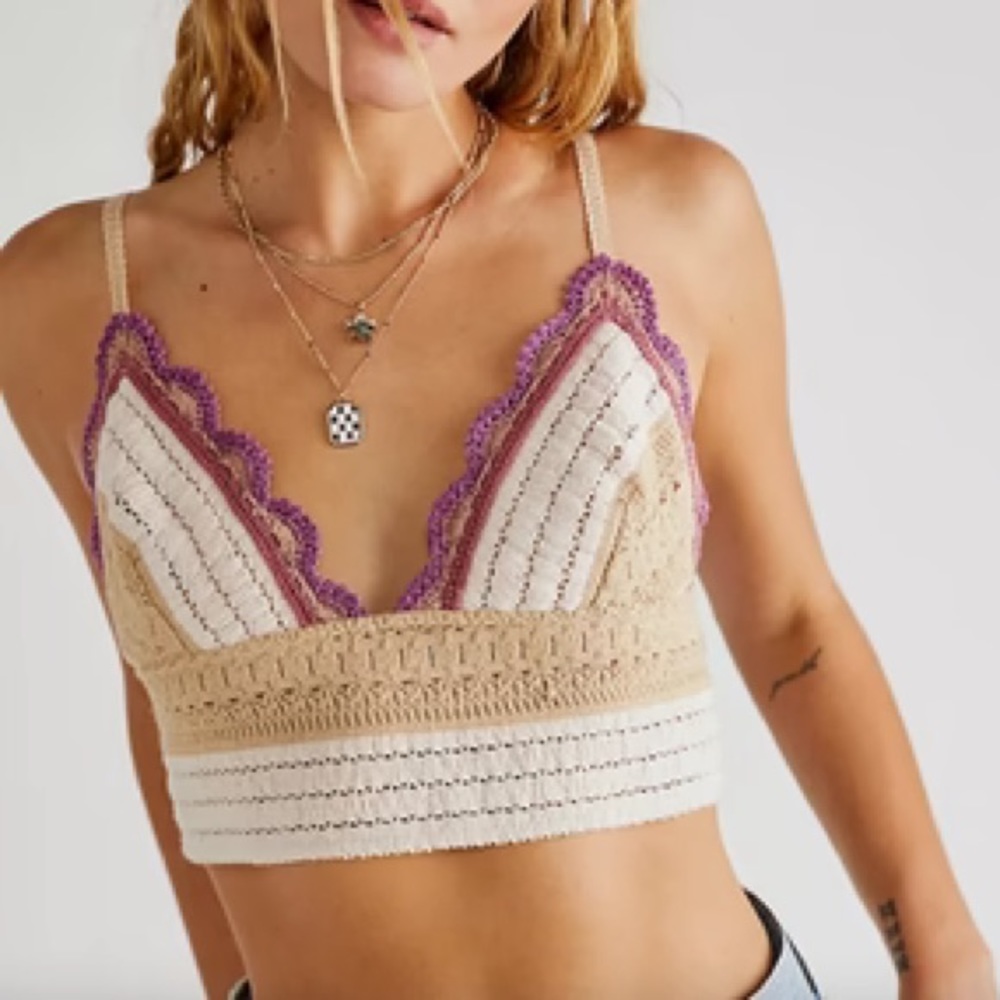 Intimately by Free People — Another Weekend Longline Crotchet Bralette
